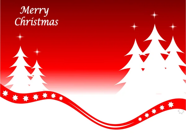 Scène vectorielle rouge abstraite d'hiver de Noël — Image vectorielle