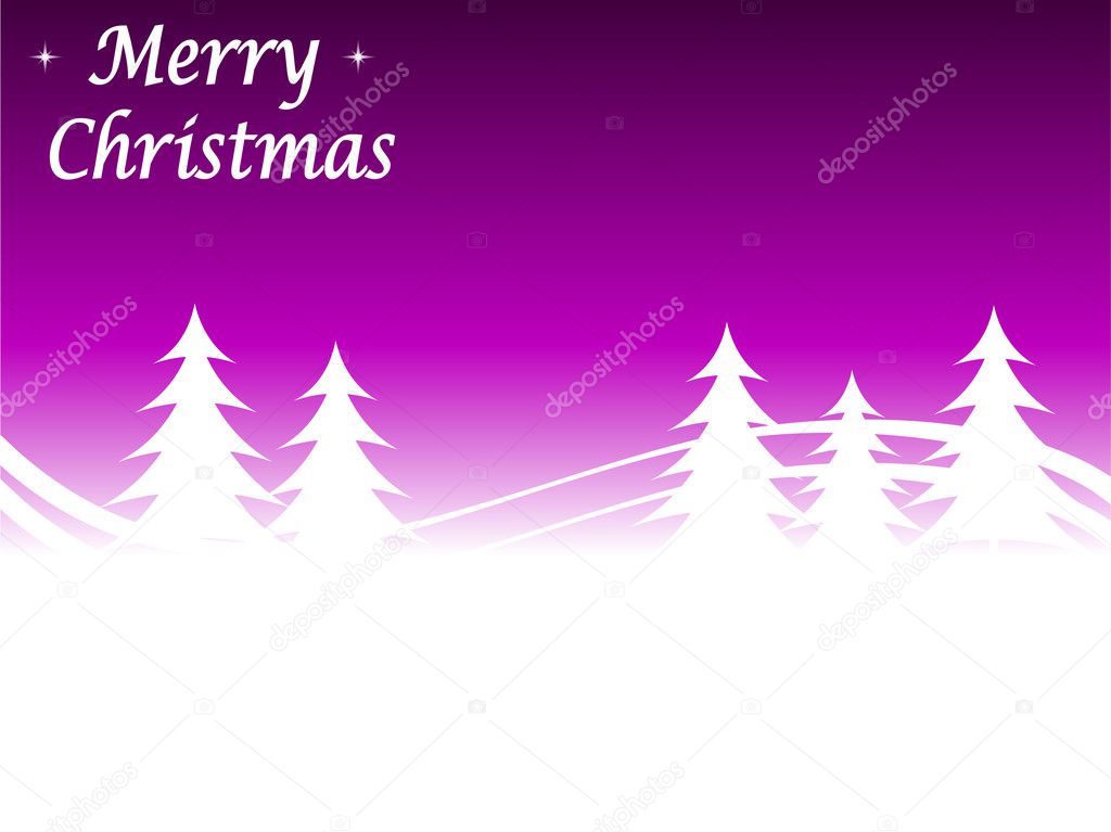 Abstract winter vector grunge scene with a mauve background