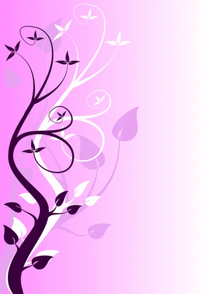 一种抽象的紫红色花艺设计 — 图库矢量图片