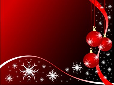 Abstract Christmas Baubles Background clipart