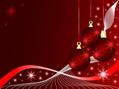 An abstract Christmas vector illustration clipart