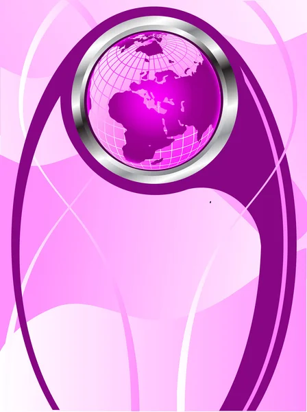 Modèle de carte de visite violet — Image vectorielle