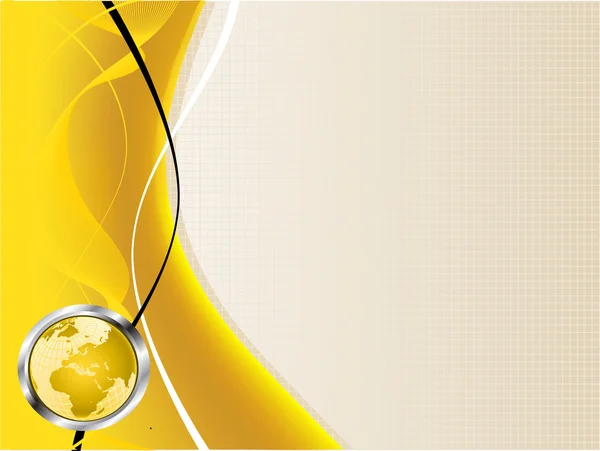 Un fond d'entreprise vectoriel abstrait jaune et blanc — Image vectorielle