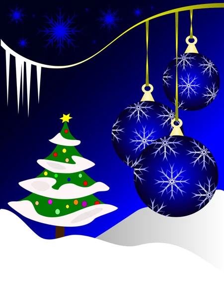 An abstract Christmas vector illustration — Stock Vector