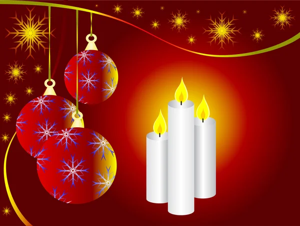 Χριστούγεννα κεριά αμουδερές — Διανυσματικό Αρχείο