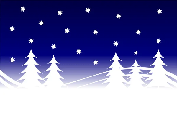 Eine Winter-Vektor-Hintergrundillustration — Stockvektor