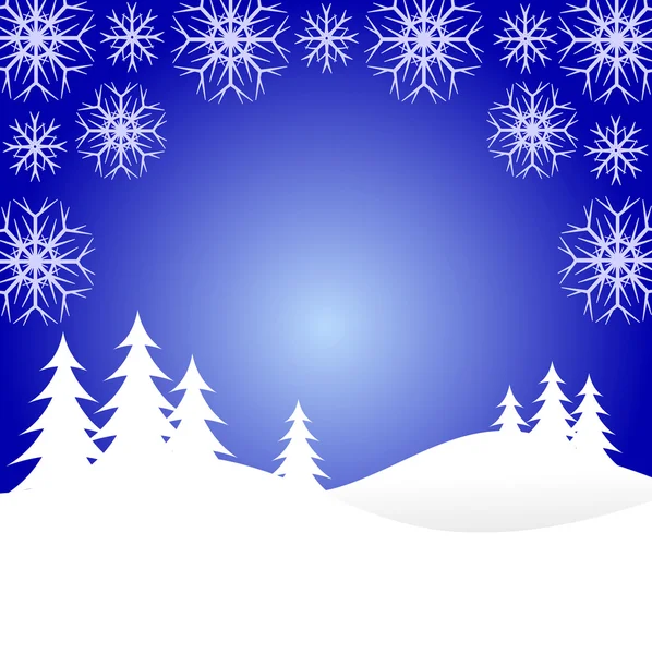 Een winter achtergrond afbeelding — Stockvector