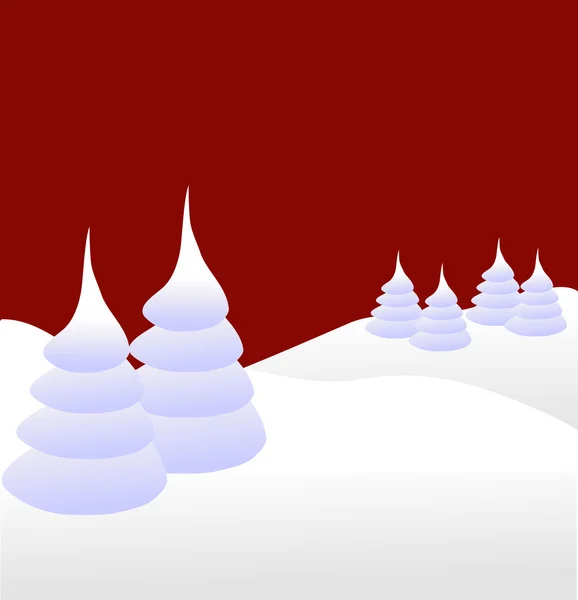 En vinter vektor bakgrund illustration — Stock vektor