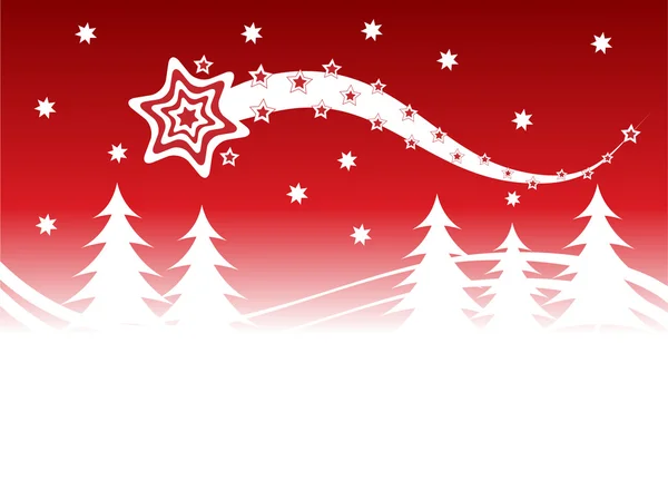 Eine abstrakte Weihnachts-Vektor-Hintergrundillustration — Stockvektor