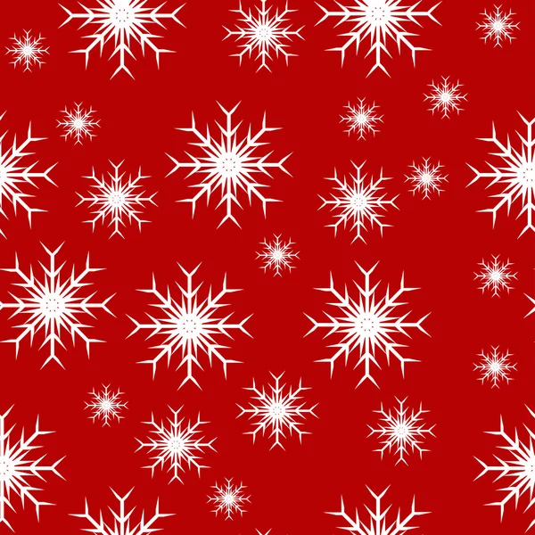 Un fond de flocon de neige vecteur sans couture abstrait — Image vectorielle