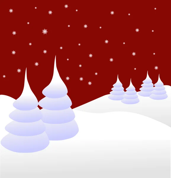 Une illustration de fond vectoriel d'hiver — Image vectorielle