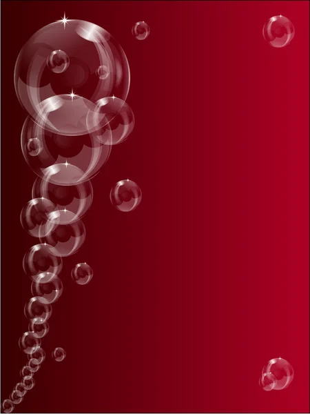 Un fondo de burbuja de jabón transparente — Archivo Imágenes Vectoriales