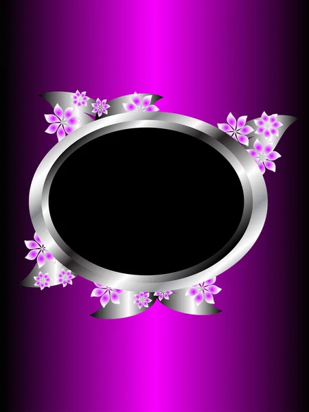Fond floral violet abstrait — Image vectorielle