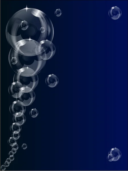 Een ontwerp van de achtergrond transparant zeepbel — Stockvector