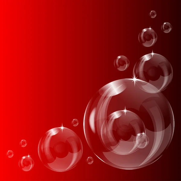 Прозорий фон мильної бульбашки — стоковий вектор