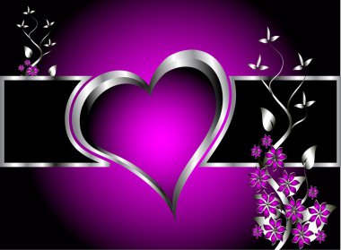 A purple hearts Valentines Day Background clipart