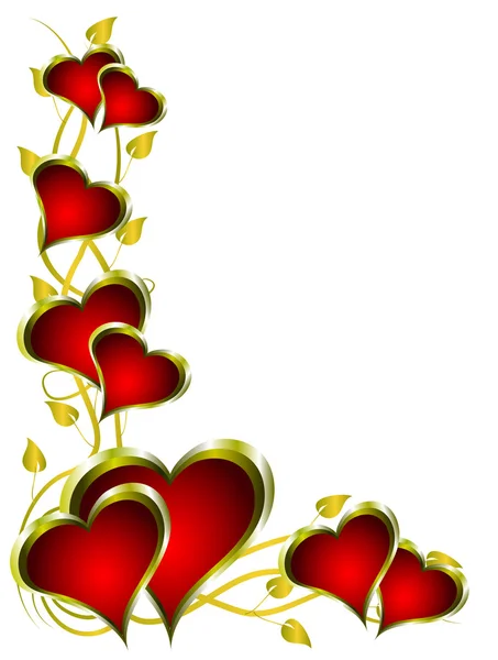 Un cuore rosso sfondo valentini — Vettoriale Stock