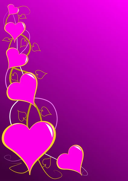 Pink Valentines Background — Stock Vector