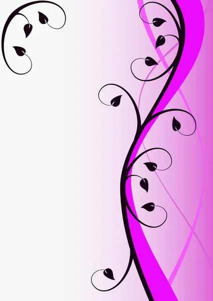 Een abstracte paarse bloemen achtergrond — Stockvector