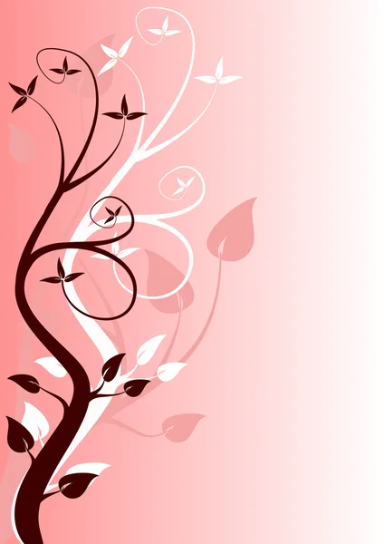 Pink Abstract floral background — Stock Vector