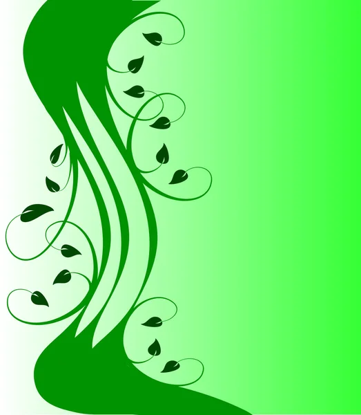 Абстрактний зелений квітковий фон — стоковий вектор
