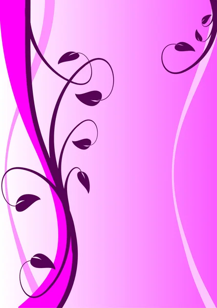Abstracte paarse bloemen achtergrond — Stockvector