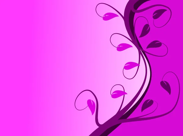 抽象的な紫花の背景 — ストックベクタ