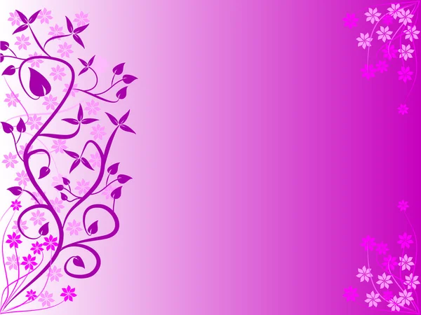 Een abstracte paarse bloemen achtergrond — Stockvector