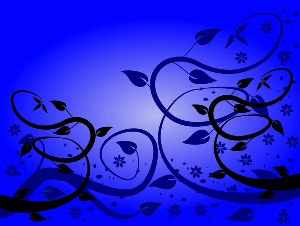 Синій абстрактний квітковий фон — стоковий вектор