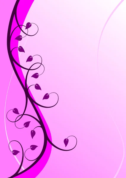 Absztrakt Background vele lila virágos — Stock Vector