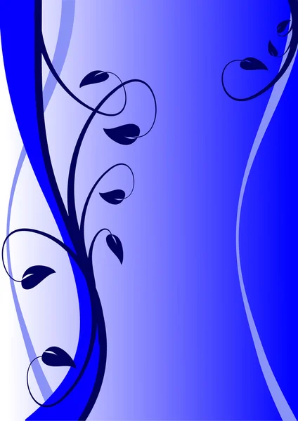 Una ilustración vectorial abstracta azul — Archivo Imágenes Vectoriales