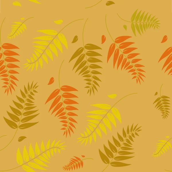 A seamless autumn vector background — Stock Vector