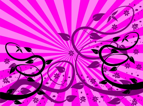 Пурпуровий і фіолетовий квітковий фон — стоковий вектор