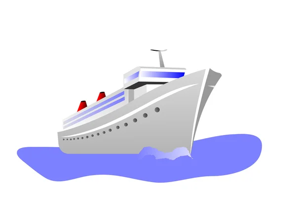 Vektorové ilustrace výletní lodi — Stockový vektor