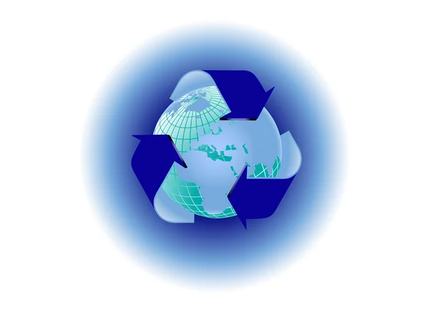 Ein Recycling-Umweltvektor — Stockvektor