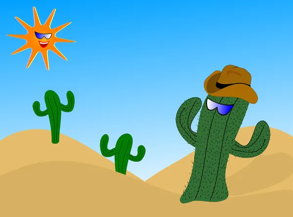 stock vector Cartoon Cactus Illustration