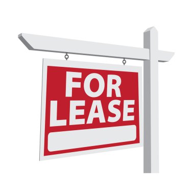 For Lease Vector Real Estate Sign clipart