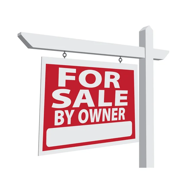 A la venta por dueño vector inmobiliario de señal — Stockvector