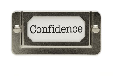 Confidence File Drawer Label clipart