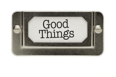 Good Things File Drawer Label clipart