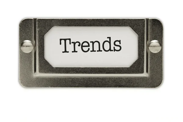 Trends File Drawer Label — Stock Photo, Image