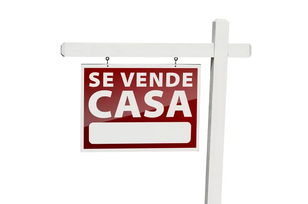 スペイン se ヴァンデ カサ不動産の看板ホワイト — ストック写真