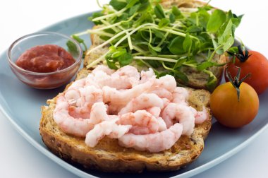 Toasted shrimp sandwich clipart