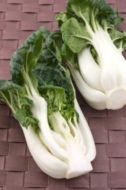 Baby Bok Choy in vertical format clipart