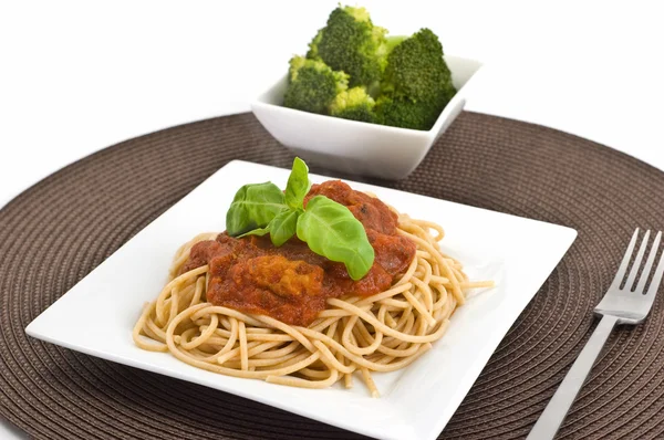Spaghetti Bolonia — Zdjęcie stockowe