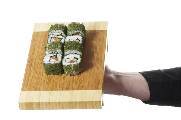 板的寿司 — 图库照片