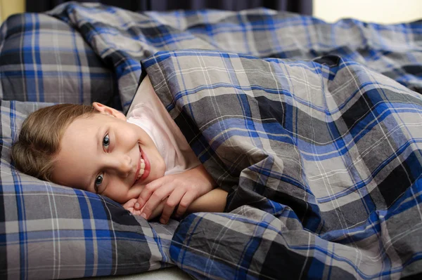 Stock image Cute little girl. Sleeping in bed.