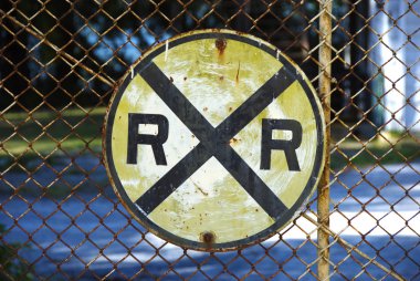 Railway Crossing Sign clipart