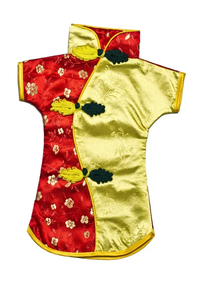 Мини традиционный китайский костюм для женщин — стоковое фото