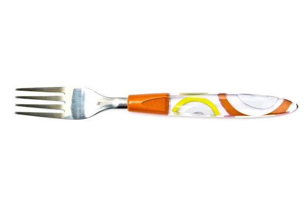 Una forchetta isolata su bianco — Foto Stock
